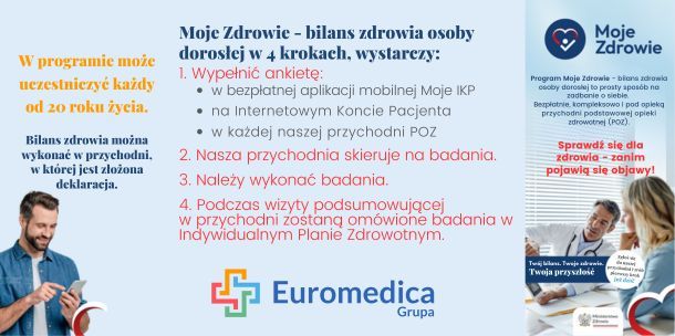 Program Moje Zdrowie - bilans zdrowia osoby dorosłej
